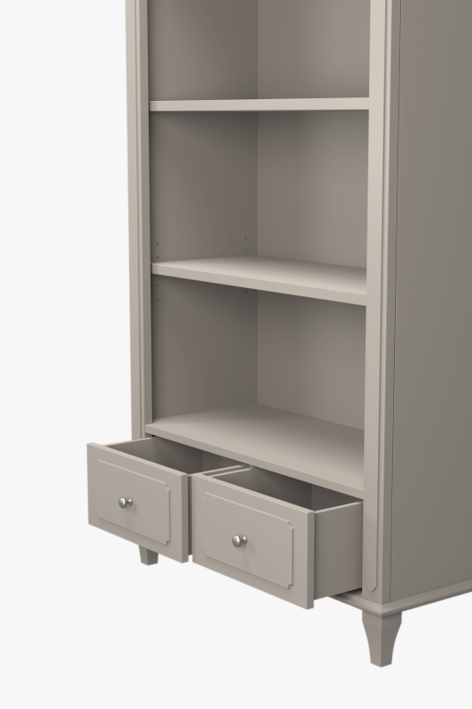 Hanover bookcase with 2 drawers