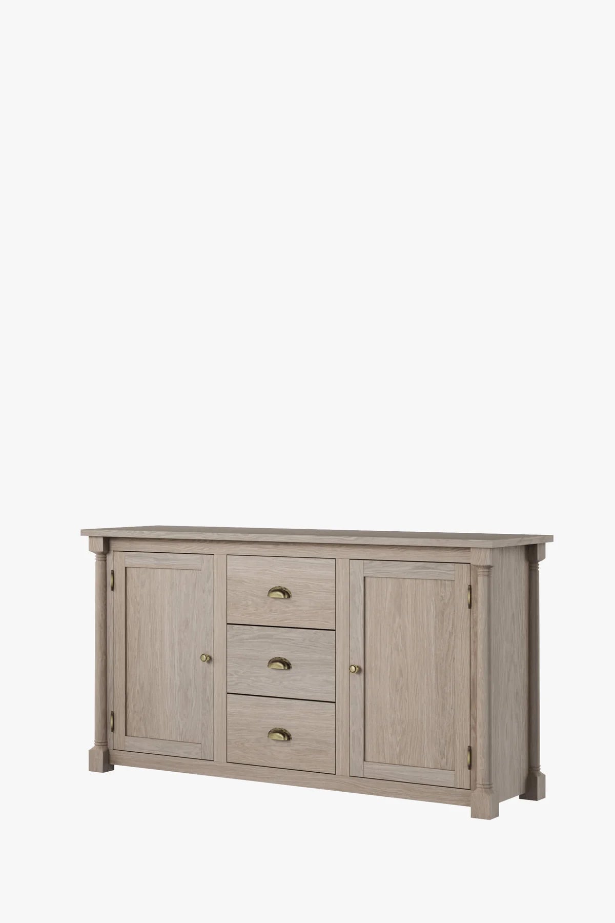 Wellington 2 door chest of drawers with 3 drawers