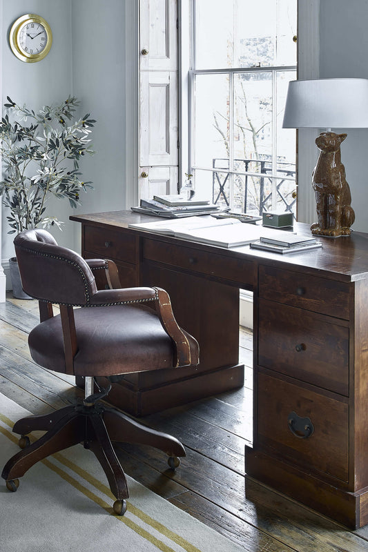 Garrat writing desk with 7 drawers