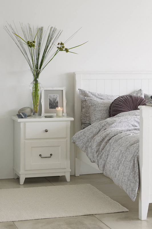 Devon bedside or sofa table with 2 drawers