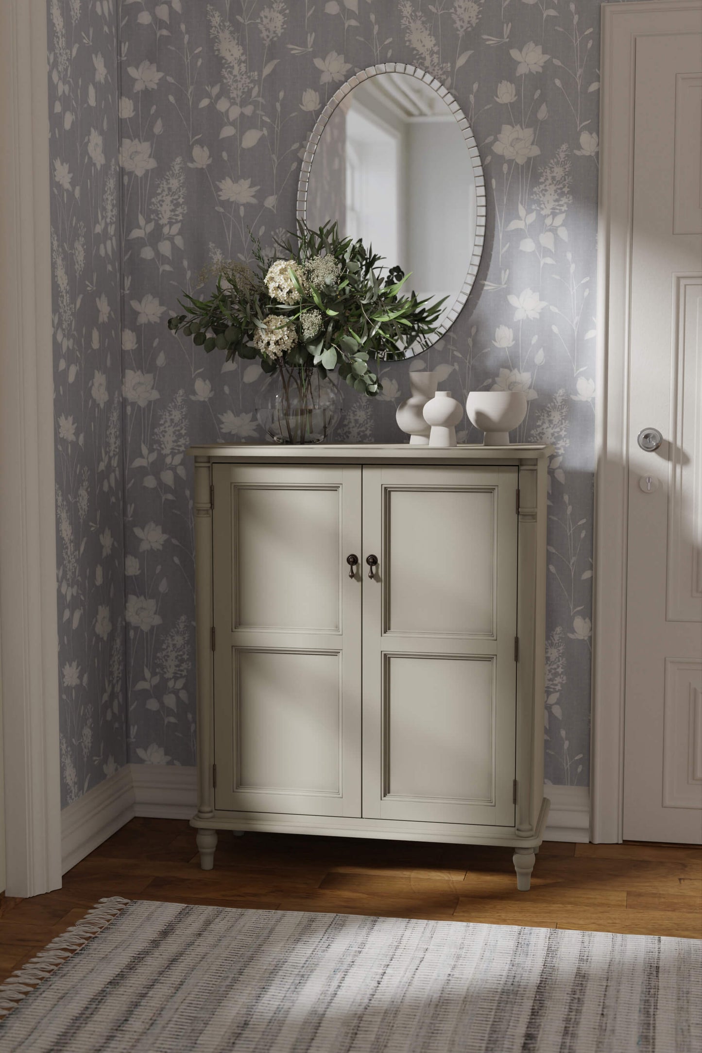 Clifton 2-door shoe storage cabinet