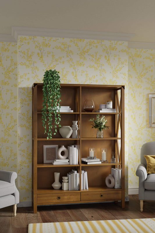 Balmoral 2-piece bookcase with 2 drawers
