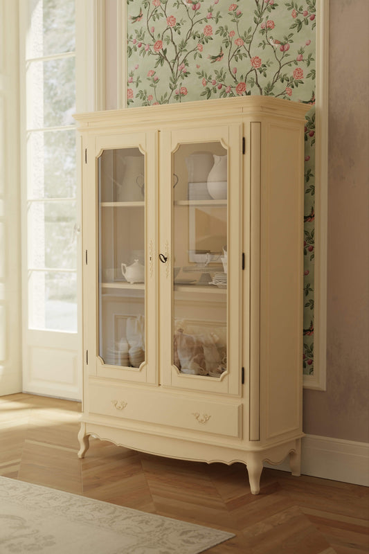 Provencale 2 door wardrobe with 1 drawer