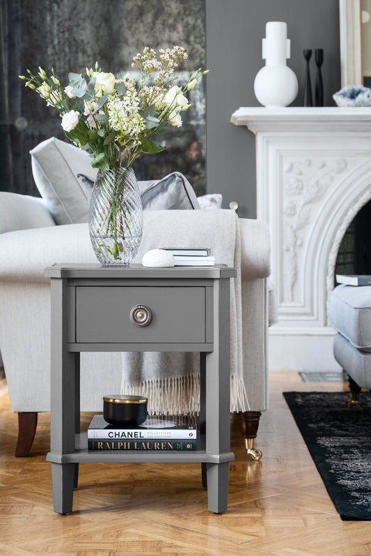 Henshaw bedside or sofa table with 1 drawer