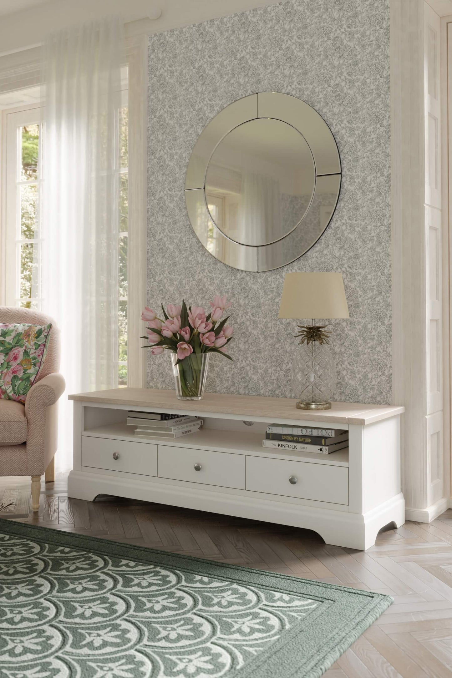 Dorset 3-drawer wide TV table
