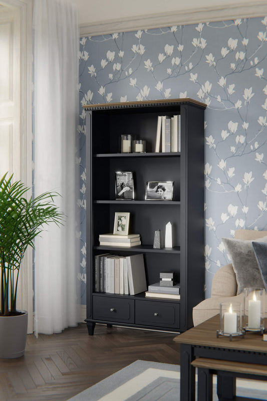 Hanover bookcase with 2 drawers