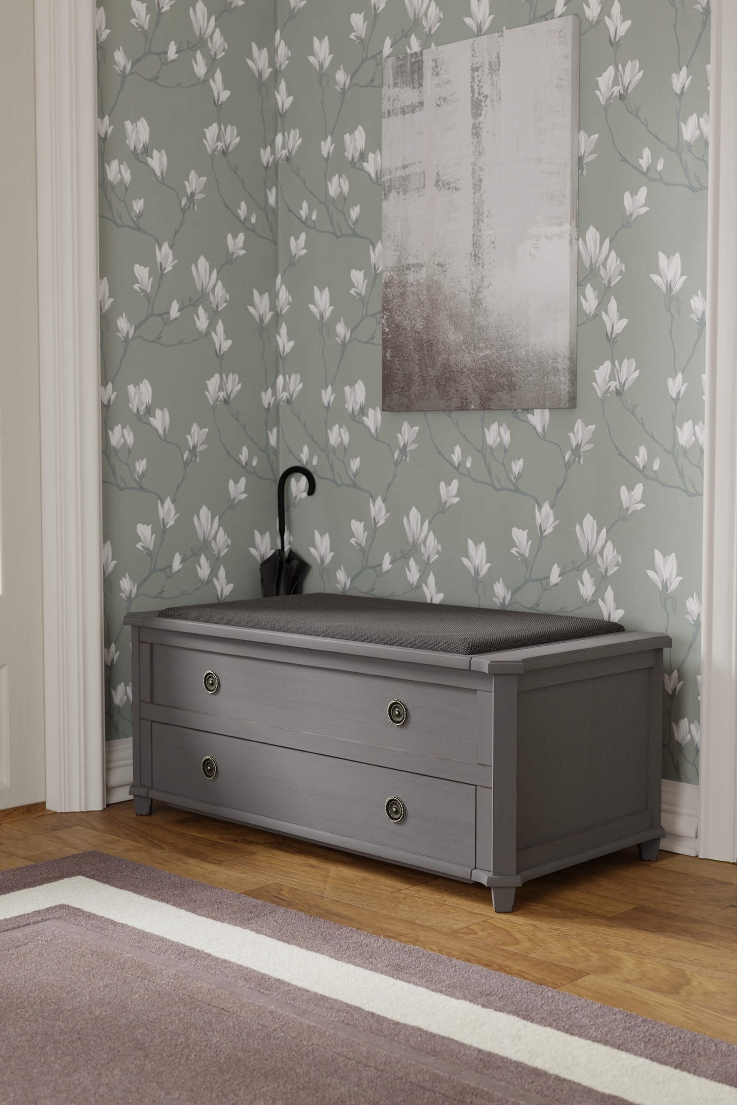 Henshaw shoe box with 1 drawer