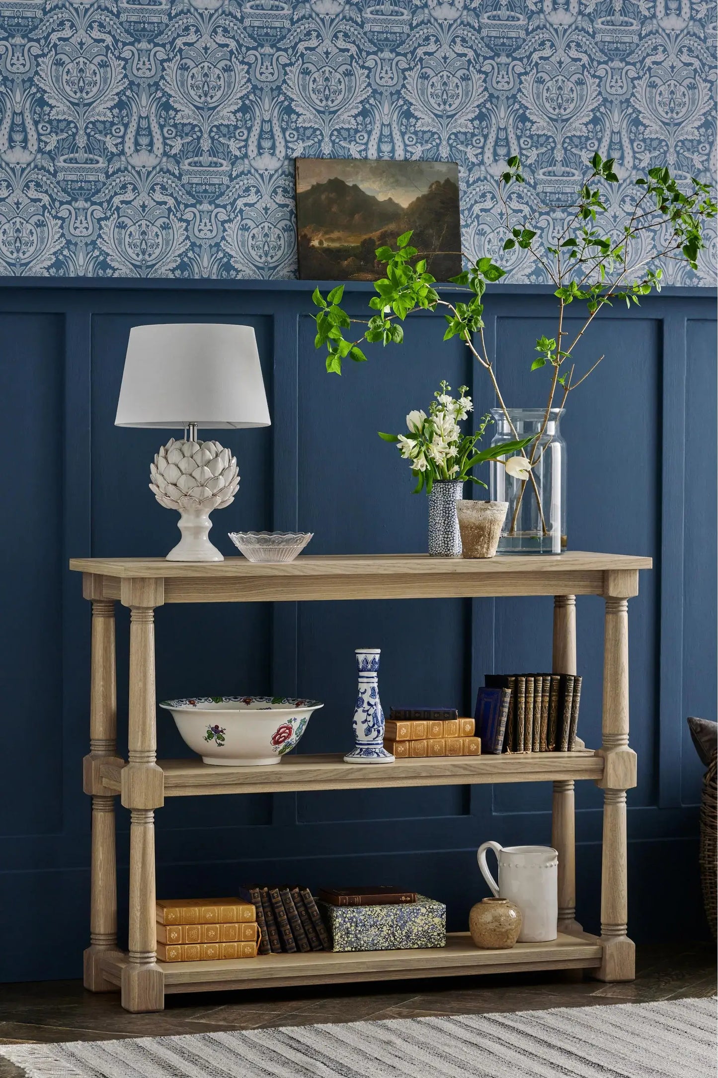 Wellington low, open bookcase