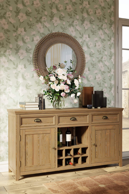 Merrion 2 door chest of drawers with 3 drawers