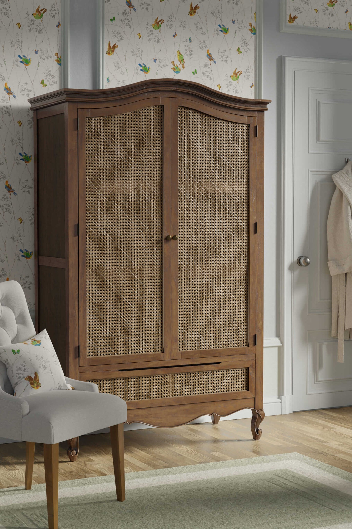 Montpellier 2-door wardrobe with 1 drawer