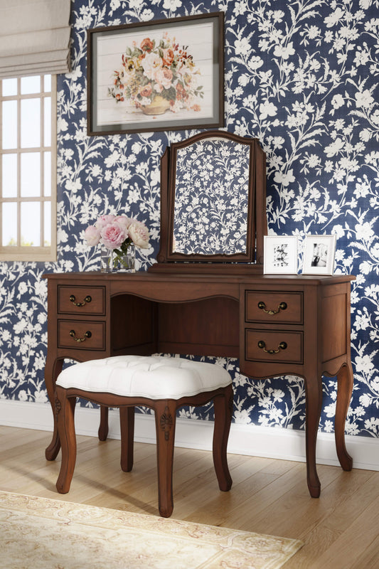 Montpellier cosmetic table and chair set