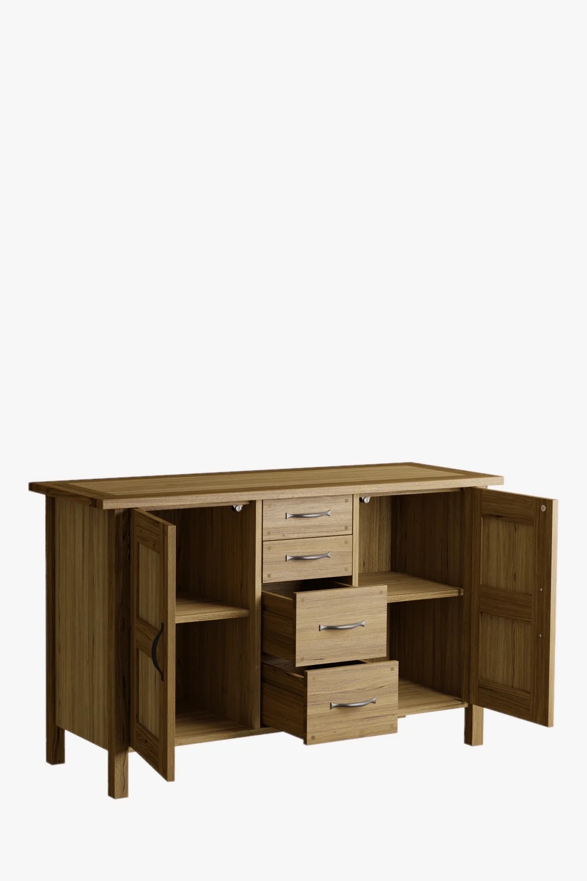 Milton 2-door chest of drawers with 4 drawers