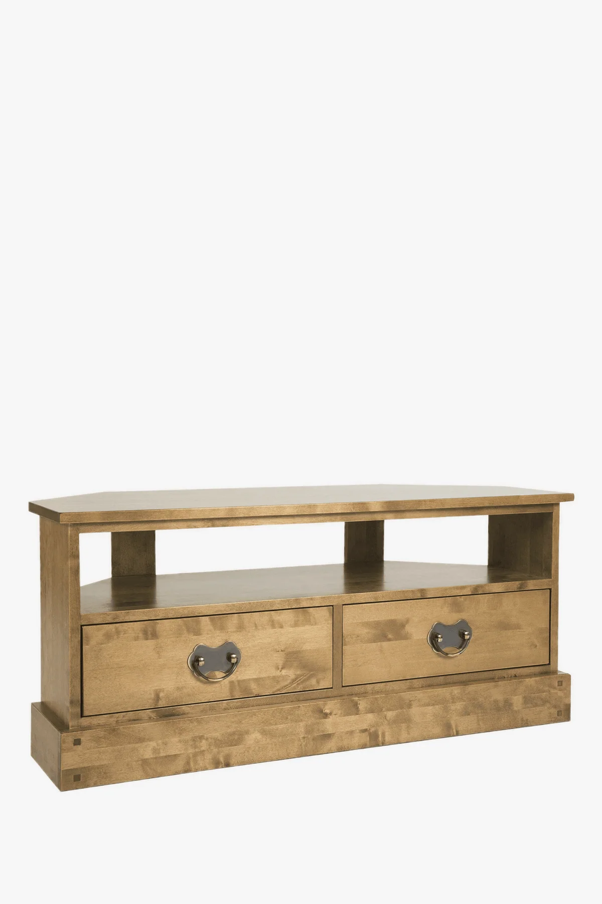 Garrat corner TV table with 2 drawers