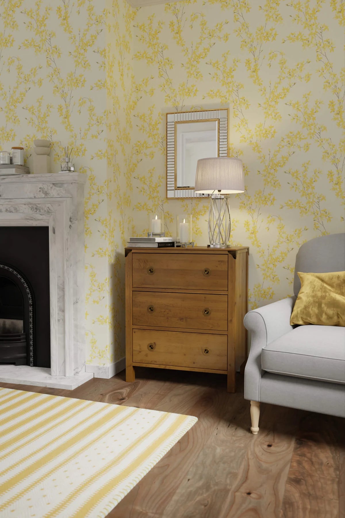 Balmoral chest of drawers with 3 drawers