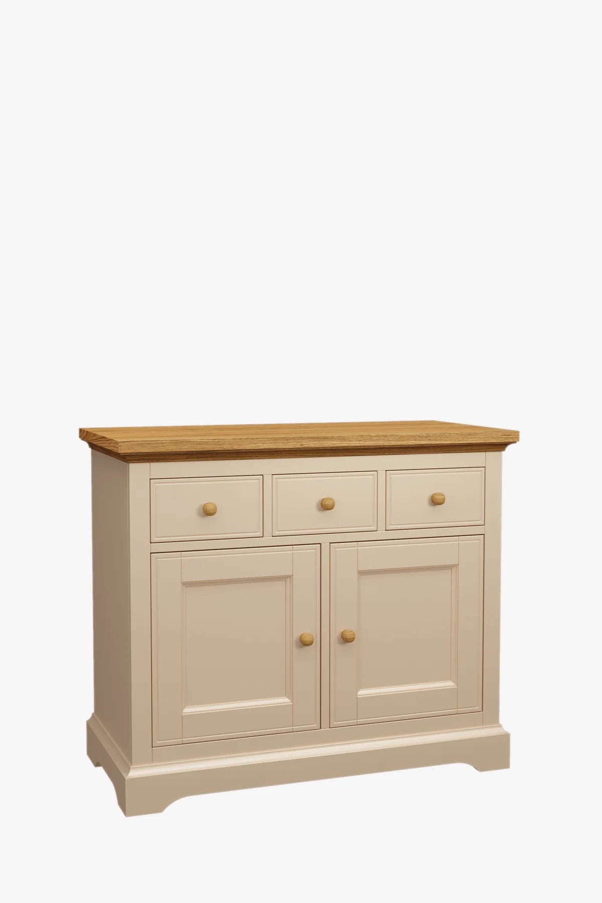 Oakham 2-door chest of drawers with 3 drawers