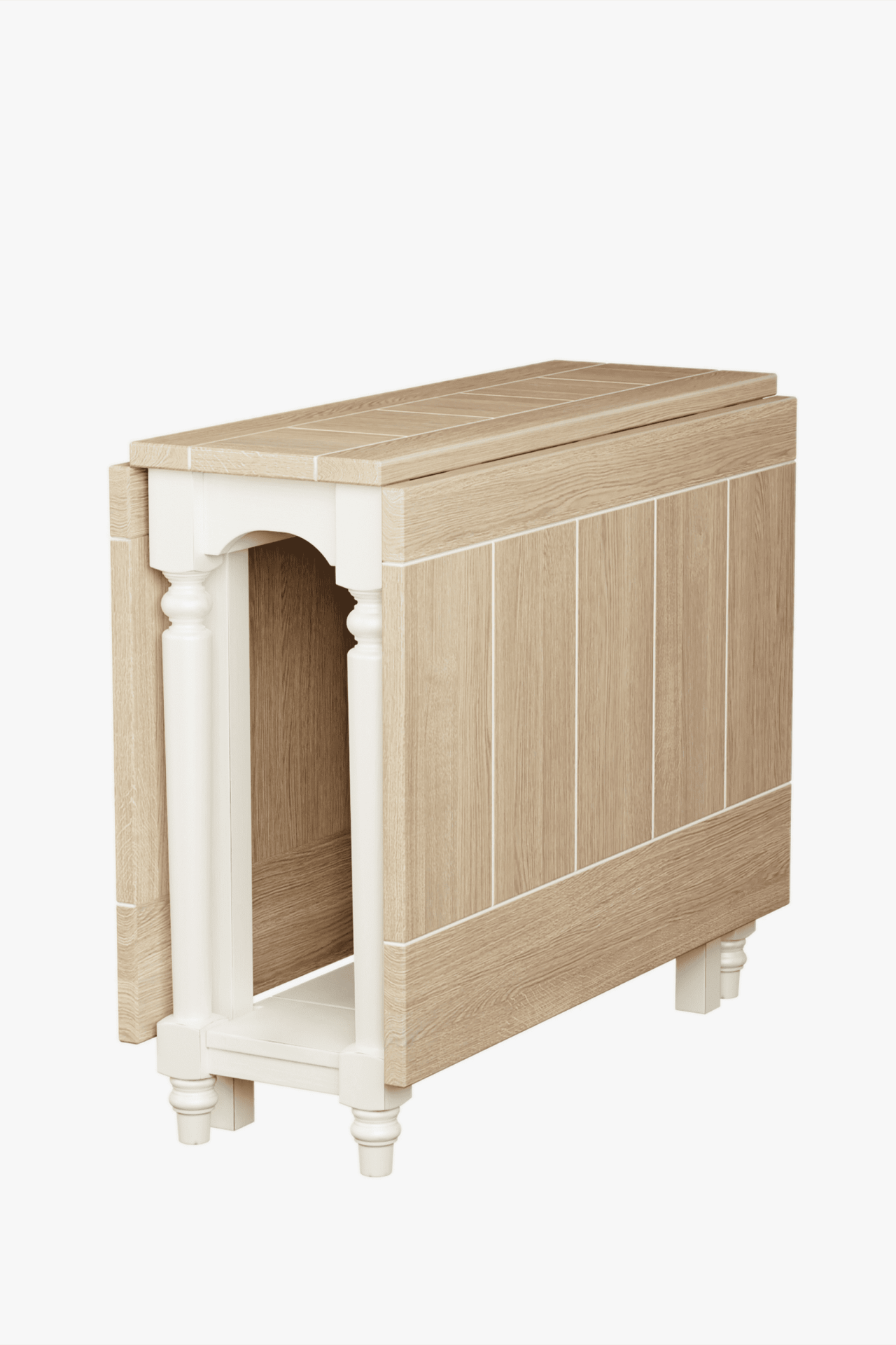Dorset dining table with extensions on both sides