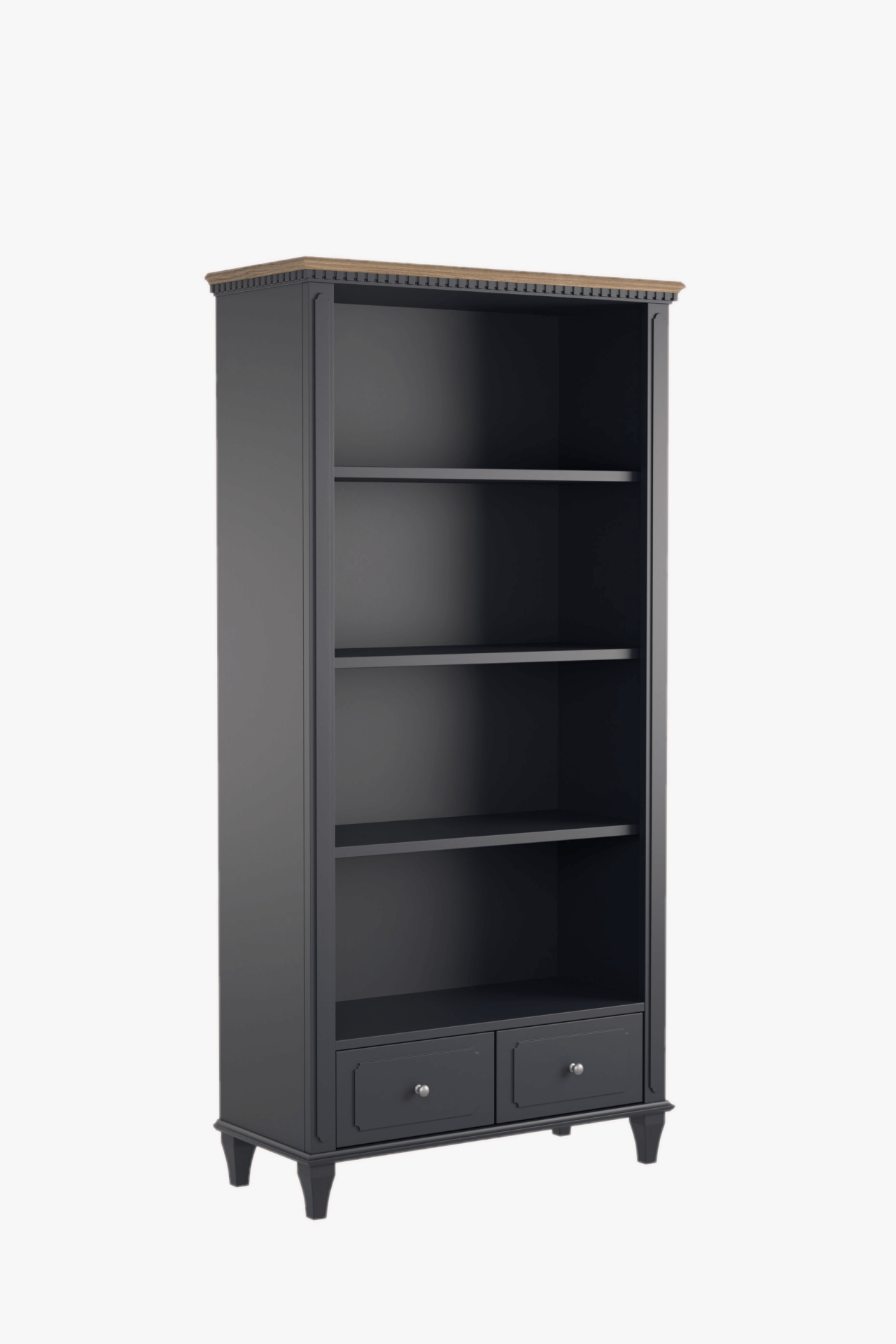 Hanover bookcase with 2 drawers