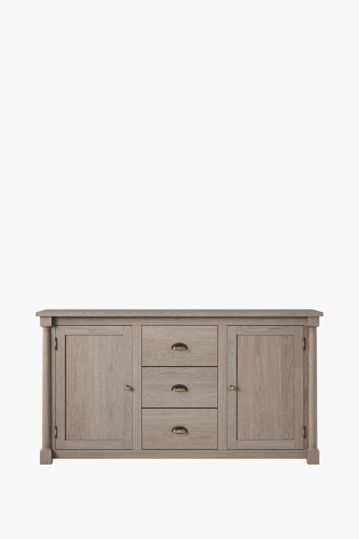 Wellington 2 door chest of drawers with 3 drawers