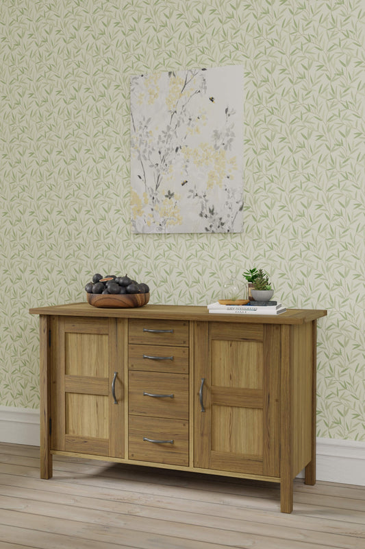 Milton 2-door chest of drawers with 4 drawers