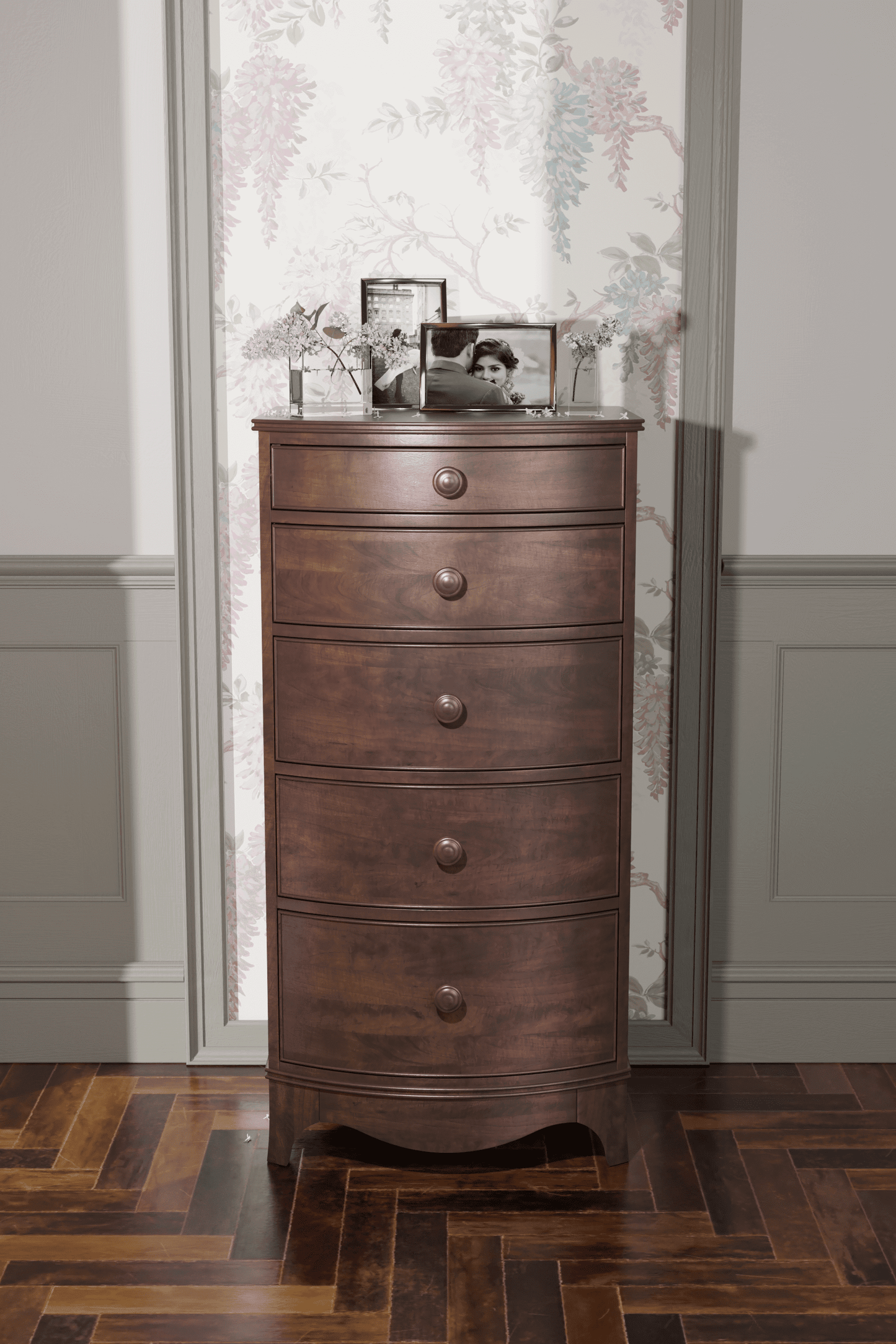 Broughton tall chest of drawers with 5 drawers