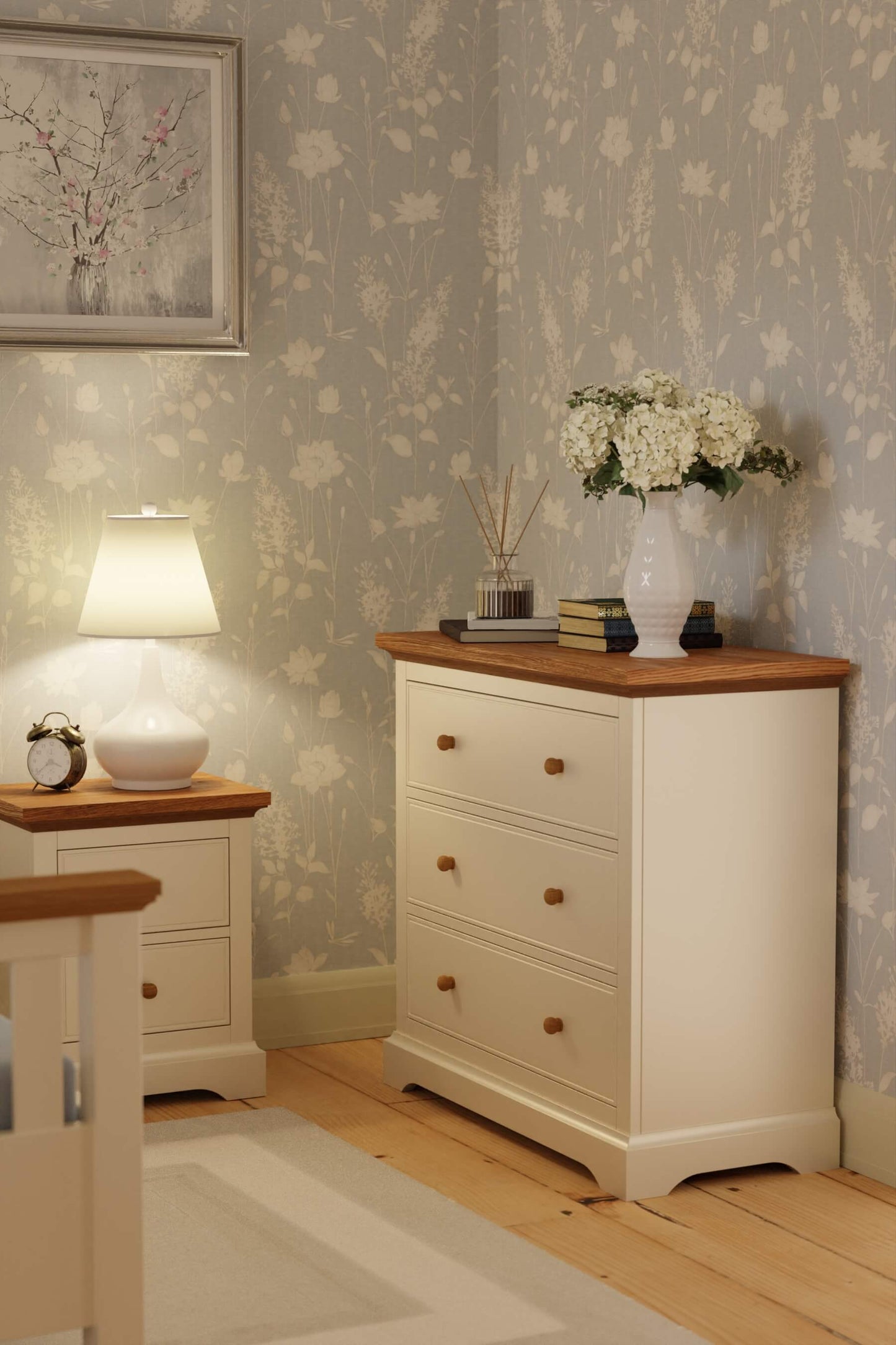 Oakham chest of drawers with 3 drawers