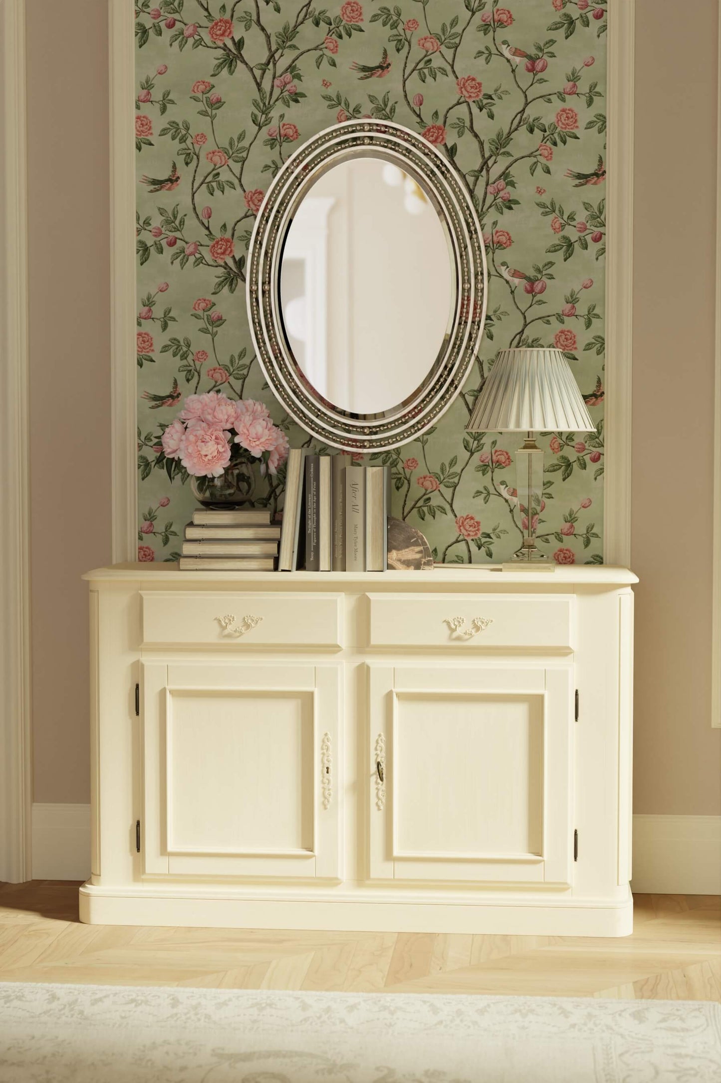 Provencale 2-door chest of drawers with 2 drawers