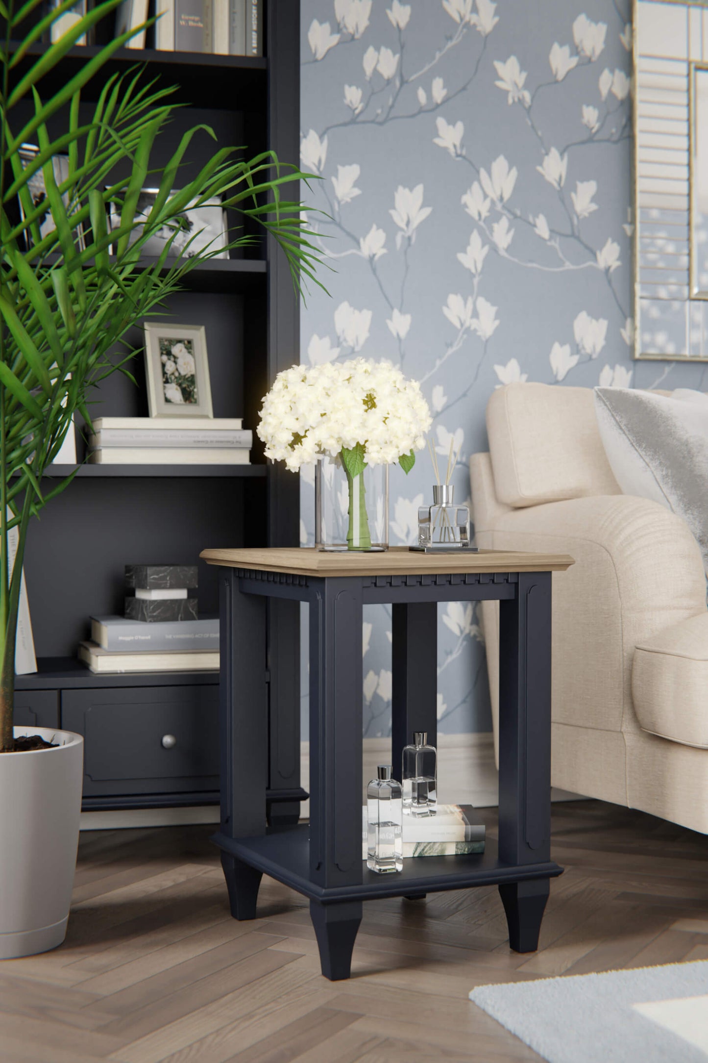 Hanover side table for bed or sofa